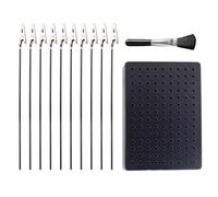 1 base de support de peinture, 10 supports de pinces crocodile, 1 pinceau noir, clip de support pour aérographe, kit de pistolet pulvérisateur, outils de modélisation, convient pour l'artisanat