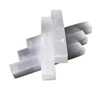 1 bâton de sélénite en cristal de quartz, 500 g, colonne de gypse blanc, 70-90 mm