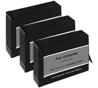 1 Batterie à 4 x Compatible avec CINOXBT, CINOXBT/A pour Insta360 One X 360 Action Cam [Li-ION | 1150 mAh | 3,8 V