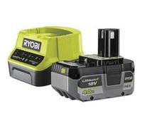 1 batterie lithium+ 18V ONE+ 4,0 Ah compacte et 1 chargeur rapide 2,0 A - RC18120-140X jaune-vert, noir, gris G