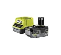 RYOBI 1 batterie lithium 18V ONE 4 0 Ah compacte et 1 chargeur rapide 2 0 A RC18120140 G