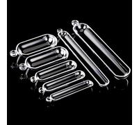 1 bécher demi-cercle en quartz résistant aux hautes températures for laboratoire - Bécher à oreille special, traité à chaud((12)100x45x22mm)