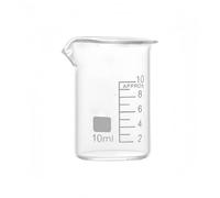 1 bécher en verre borosilicaté avec échelle de mesure transparente, équipement de laboratoire d'expérimentation, 5 à 3000 ml(10)