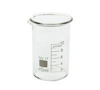 1 bécher en verre borosilicate G3.3 de forme basse 100/25/250 ml/150 ml/200 ml en verre borosilicate de forme basse pour laboratoire chimie résistant à la chaleur (10 ml - Chine)