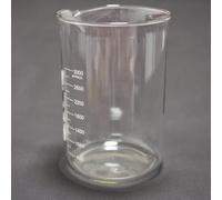 1 bécher en verre borosilicaté - Paroi épaisse for usage en laboratoire - Résistance aux hautes températures et mesures précises(3000ml)