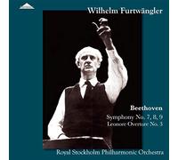 フルトヴェングラー ~ スウェーデン放送全録音集 第1巻 (Beethoven : Symphony No.7, 8, 9 | Leonore Overture No.3 / Wilhelm Furtwangler | Royal Stockholm Philharmonic Orchestra) [4LP] [国内プレス] [限定盤] [日本語帯・解説付] [Analog]