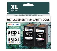 (1 Black 1 colour États-unis) 560 561 XL Pack cartouche de remplacement pour Canon Pixma TS5350 TS7450a TS5350a TS5300 TS5350i TS5351 TS7450 TS5351a