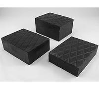 1 bloc en caoutchouc 160 x 120 x 40 mm pour cric, par exemple élévateur