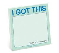 1 bloc Knock Knock I Got This Sticky Notes (version pastel, 7,6 x 7,6 cm)