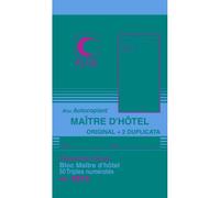 ELVE Bloc maître d'hôtel autocopiant 50/3 96 x 165 mm 50 feuillets tripli