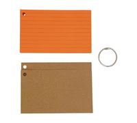 1 bloc-notes ligné avec arc-en-ciel, 1 orange rouge | Adhésif puissant pour bureau et maison - Design facile à déchirer pour tableaux blancs et murs
