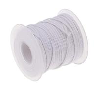 1 Bobine de 30 mètres de mèche de bougie en coton tressé pour fabrication de bougies Blanc