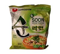 1 boîte (20 x 112 g) Nongshim Veggie Ramyun Soon végétarienne instantanée soupe de pâtes