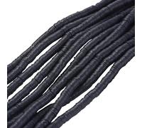 1 Boîte 380 400 Pièces Perles D'espacement En Pâte Polymère 6mm Perles En Pâte Polymère Noire Faites À La Main Disque Plat Rond Tranche Heishi Brin De Perles En Vrac Pour Bijoux