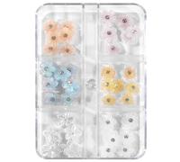 1 boîte 3D fleur ongles charme art manucure bricolage accessoires décorations pour amateurs strass