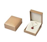 1 boîte à bijoux en cuir doré, bagues, bracelets, trésors de perles, collier pour Ranger les Boucles d'oreilles(Necklace box)