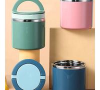 1 boîte à lunch portable en acier inoxydable isolée sous vide, avec une capacité de 630 à 1000 millilitres, conservation de la chaleur sous vide, durable, convient pour une utilisation à la maison, au