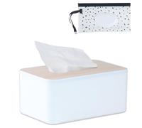1 boîte à mouchoirs et 1 pochette à lingettes humides, boîte à mouchoirs, boîte à mouchoirs, boîte à mouchoirs, boîte à mouchoirs, boîte à mouchoirs rechargeable en plastique avec couvercle en bois