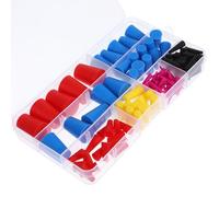 1 Boîte Bouchon de Protection Conique en Silicone, Multiple Tailles | Construction et Mécanique, Design Compact, Lot en Boîte, Usage de Scellement, Résistance à L’eau