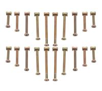1 Boîte Coffret de Vis et Écrous, Acier Carbone | Boîte Transparente Incluse, Pièces Filetées et Écrous Fendus, pour Montage DIY et Réparations Rapides