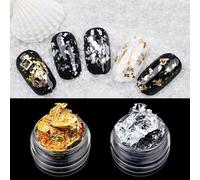 1 Boîte D'autocollants D'art D'ongle En Fer Blanc Paillettes Uv Gel Cristal D'ongle Feuille De Transfert D'art D'ongle Autocollant Manucure Feuille D'etain Decoration De Beaute D'ongle