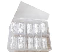 1 boîte d'autocollants de transfert pour ongles en acrylique - Film de transfert - Autocollants pour ongles - Autocollants pour ongles