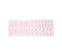 1 boîte d'autocollants en gel faciles à appliquer, couleur unie, décalcomanies de manucure, essentiels pour la beauté des orteils, manucure de couleur unie