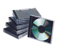 1 Boite de 10 boitiers CD standards noir.