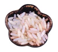 1 boîte de 110 perles ovales en verre œil de chat de 4 x 12 mm en forme de riz pour loisirs créatifs, perles, ton jaune