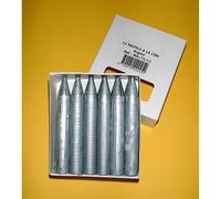 1 Boîte De 12 Craies A La Cire Manley Argent