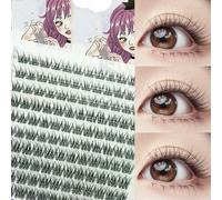 1/boîte de 120 paquets de faux cils en vison naturel russe 3D individuel extension de cils grappes outil de maquillage gros cils
