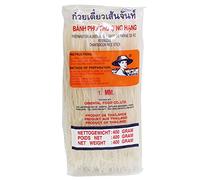 1 boîte de 34 x 400 g de nouilles de riz fermier de 1 mm pour soupes pho ou pad thaïlandais