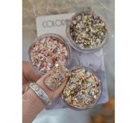 1 boîte de 3g, matériaux d'art des ongles Y2K, accessoires d'art des ongles de style rétro créatif d'Asie du Sud-Est de style Nanyang, paillettes mélangées à des éclats de roche/décoration d'ongles pa