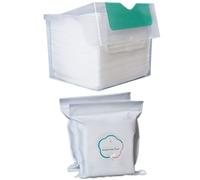 1 boîte de 50 serviettes jetables pour le lavage du visage. Coton cosmétique. Ajoutez 50 recharges de rechange. Peuvent être humides et sèches.