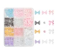 1 boîte de bijoux en métal avec pendentif papillon fleur ours 3D