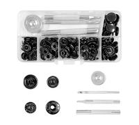 1 Boîte De Boutons-Pression En Métal Et Ensembles D'Outils, Accessoires De Couture Faits À La Main Avec Boucle Quatre En Un, Matériaux De Bricolage Pour Vêtements, Adaptés Aux Vêtements, 5 Mm).