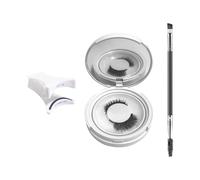 1 Boîte De Faux Cils Magnétiques Et 1 Brosse À Sourcils À Double Tête, Ensemble D'Outils De Beauté, Design Naturel, Adapté Au Maquillage Des Yeux.