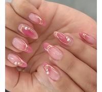 1 boîte de faux ongles ABS confortables pour une utilisation toute la journée confortable à presser sur les ongles pour femmes actives