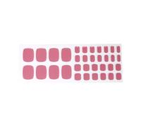 1 boîte de faux ongles en gel de couleur unie pour les orteils, manucure, facile à utiliser, décalcomanies, indispensables pour les femmes et les filles