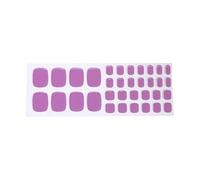 1 boîte de faux ongles en gel de couleur unie pour les orteils, manucure, facile à utiliser, décalcomanies, indispensables pour les femmes et les filles