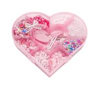 1 boîte de pinces à cheveux multi-formes 3D papillon fleur ours ongles art décoration pour femmes artisanat résine accessoires