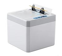 1 boîte de rangement à détection intelligente avec couvercle à capteur automatique, alimentation USB, grande capacité de 250 cure-dents, pour la maison, la cuisine, le bureau (gris)