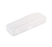 1 boîte de rangement double pour homme - Accessoires de rasage - Transparent - Support de rangement - Mallette en tissu