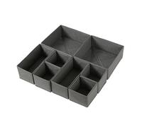 1 boîte de rangement en tissu for sous-vêtements, organiseur de tiroir for l'organisation et le rangement des chaussettes, des sous-vêtements, des cravates et autres articles de l'armoire(Grey-S)