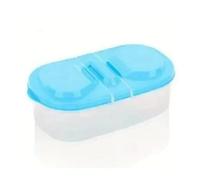 1 Boîte De Rangement Et De Rangement En Plastique For Réfrigérateur Avec Compartiment Couvert(Blue)