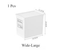 1 boîte de Rangement for lessive en Poudre avec Couvercle, tiroir en Plastique, Armoire, boîte séparée, Couvercle Rabattable, Bureau, boîte de tri Divers(Wide)