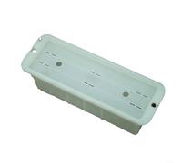 1 boîte de rangement phosphorescente demi-unité pour système IGT, plateau à thé de grande capacité de 26 L avec trou lumineux, organiseur de camping léger en polypropylène pour randonnée en plein air