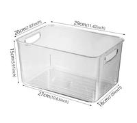 1 Boîte De Rangement Transparente For Réfrigérateur, Style Tiroir, For Machine D'emballage De Fruits, Support D'étagère(L 1PCS)