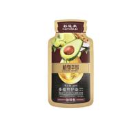 1 boîte de shampooing naturel à bulles d'avocat non irritant pour femme blanc H3W3 Full Gray Repair Cover Men Care Hair