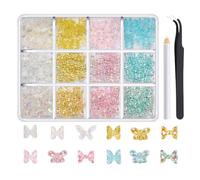 1 boîte de strass 3D pour ongles - Pour décoration d'ongles, projets d'embellissement